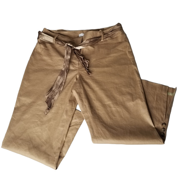 APT 9 stretch, Brown (color camel) Wide leg pants - Size 14 - Picture 1 of 7